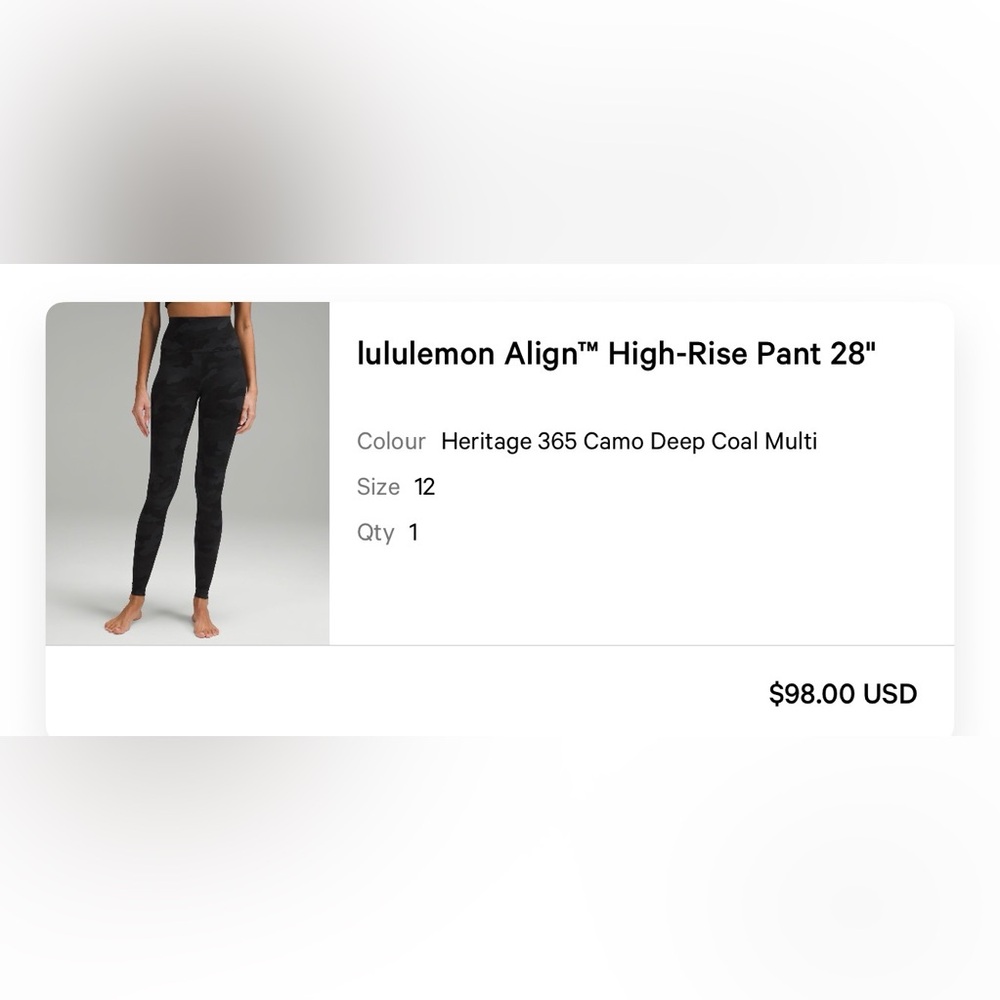 lululemon athletica Dark Camo align pocket leggings - Picture 5 of 5